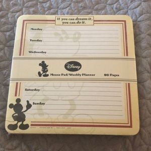 Disney Mouse Pad/Weekly Planner